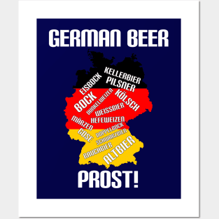 German Beer Prost Posters and Art